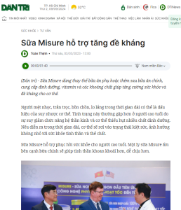 Báo dân trí Misure Gold