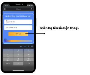 Điền số điện Thoại
