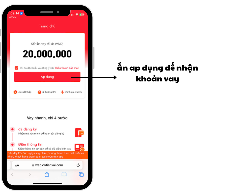 app có tiền xài